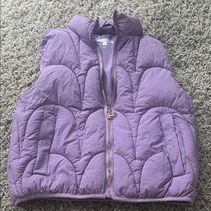 Purple Quilted Kids Vest